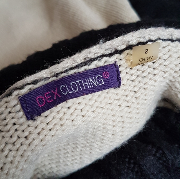 Dex Thick Knit Colour Blocked Cowl Sweater - Picture 6 of 8